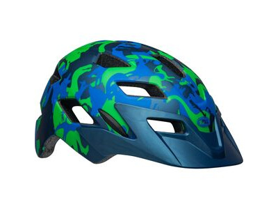 BELL SIDETRACK CHILDS HELMET 47-54cm Green/Blue  click to zoom image
