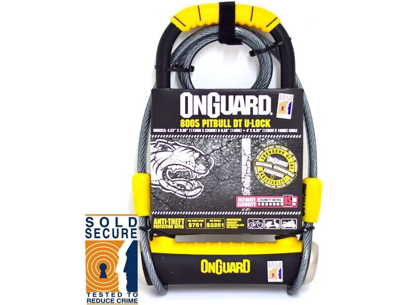 ONGUARD 8005 PITBULL DT SHACKLE LOCK click to zoom image