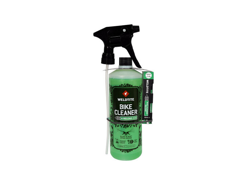 WELDTITE Weldtite Bike Cleaner Spray 1 Litre with 30ml Reload LIME click to zoom image
