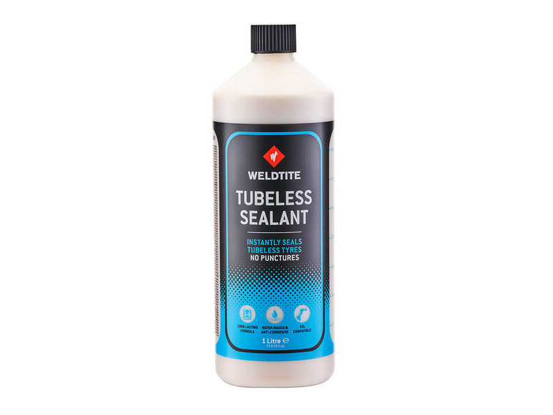 WELDTITE Tubeless Tyre Sealant Ideal for Tubeless ready conversions, seals holes up to 6mm 1Ltr click to zoom image