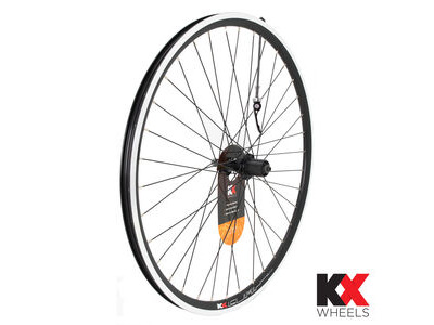 KX Wheels MTB 27.5" 650B Doublewall Q/R Cassette Wheel Rim Brake in Black (Rear)