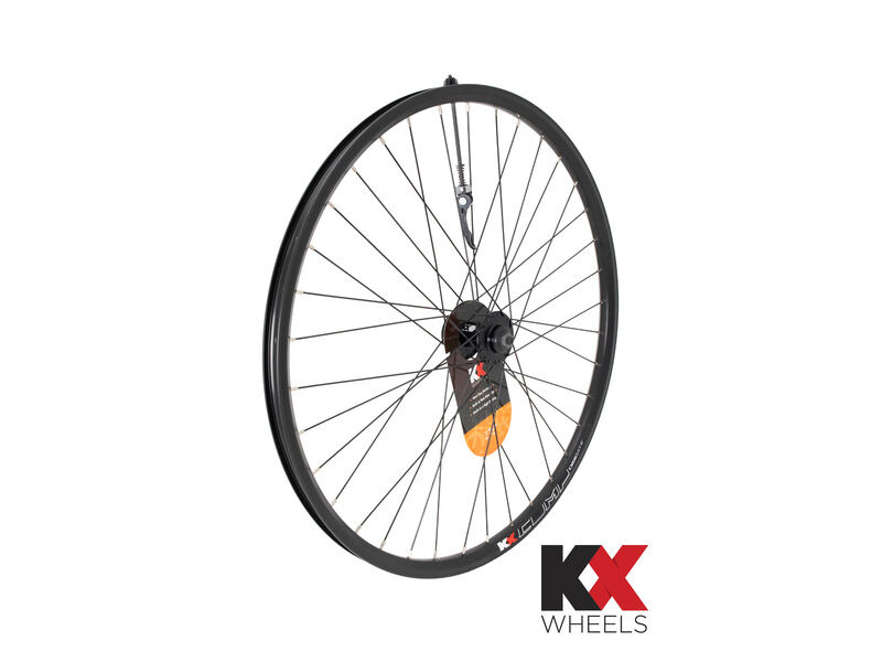 KX Wheels MTB 27.5" 650B Doublewall Q/R Wheel Disc Brake in Black (Front) click to zoom image