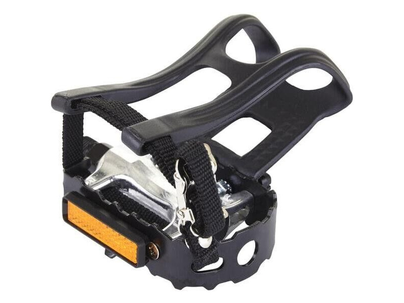 M PART Essential Alloy pedals including toe clips and straps click to zoom image