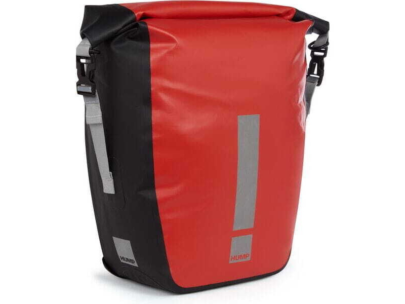 HUMP Reflective Waterproof 30L Single Pannier Red click to zoom image
