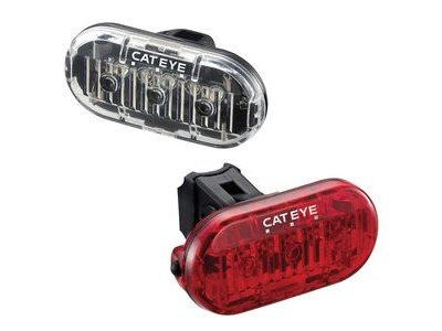 CATEYE OMNI 3 FRONT & REAR BIKE LIGHT SET