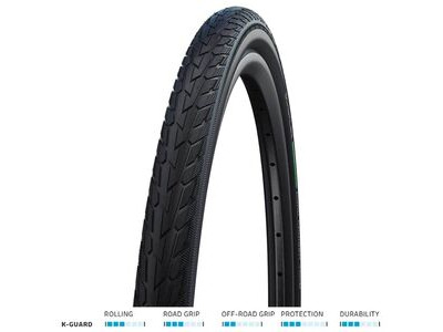 SCHWALBE Road Cruiser K-Guard 16x1.75 Blk