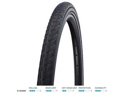 SCHWALBE Road Cruiser K-Guard 700x35 Blk/Refl
