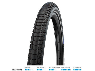 SCHWALBE Marathon Plus Tour Smartguard 700x35 Blk/Refl
