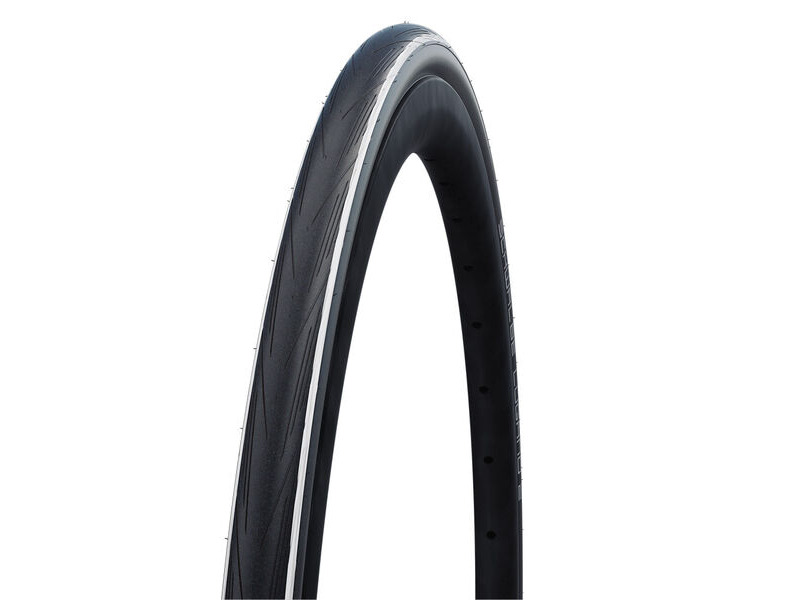SCHWALBE Lugano II K-Guard 700x25c Blk/Wht Stripes click to zoom image