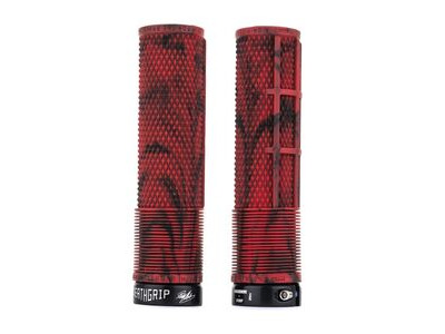 DMR DEATHGRIP GRIPS Soft Thick Marble Red  click to zoom image