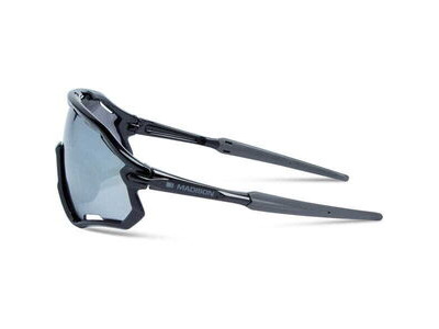 MADISON Code Breaker II Sunglasses - gloss black / silver mirror click to zoom image