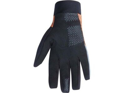 MADISON Flux Waterproof Trail Gloves, rust orange perforated bolts click to zoom image