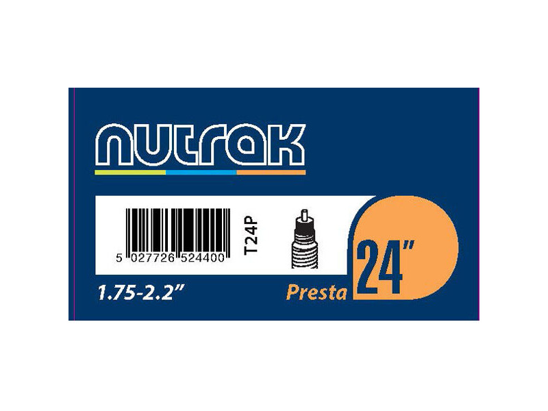 NUTRAK 24 x 1.75 - 2.125 inch Presta inner tube click to zoom image