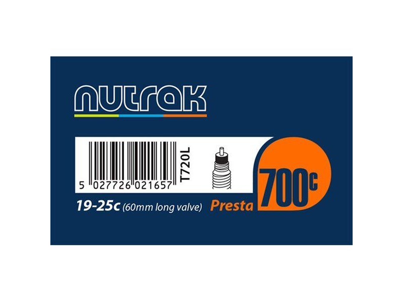 NUTRAK 700x18 - 23C Presta 60 mm long valve click to zoom image